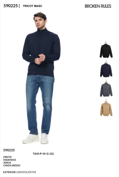 JAQUETA MASC ADT TRICOT