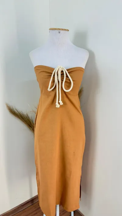 VESTIDO FEM C/ALÇ MID