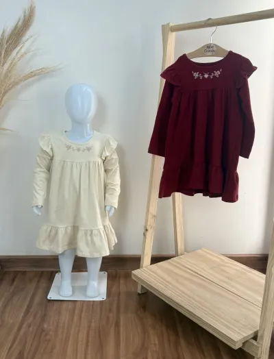 VESTIDO FEM INF ML CRT