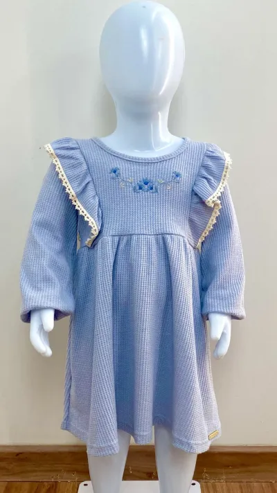 VESTIDO FEM INF ML CRT