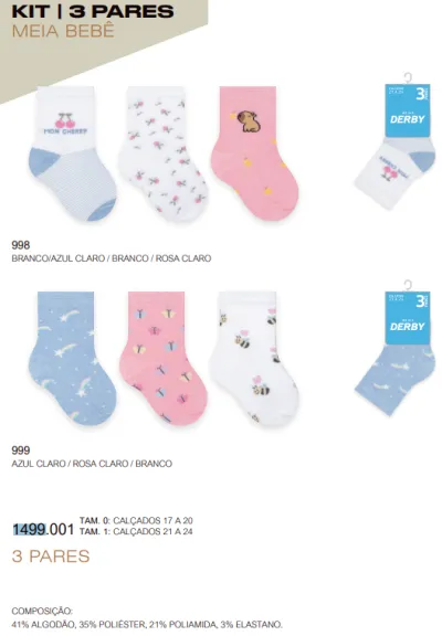 KIT MEIA FEM BB