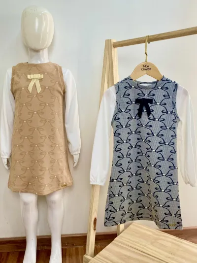 CONJ FEM INF ML+VESTIDO