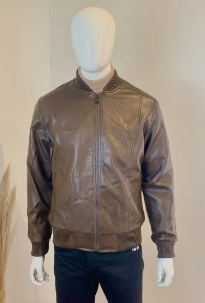 JAQUETA MASCULINO ADULTO COURO