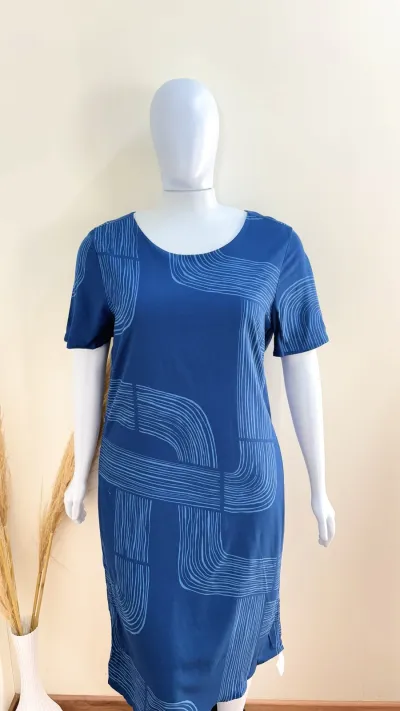 VESTIDO FEMININO SEM MANGA MIDI