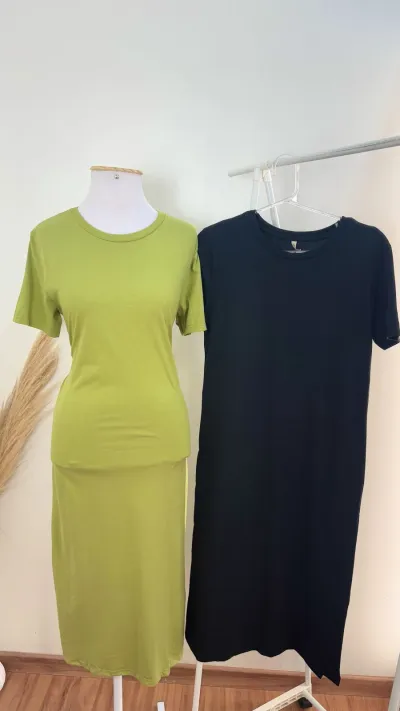 VESTIDO FEMININO SEM MANGA MIDI