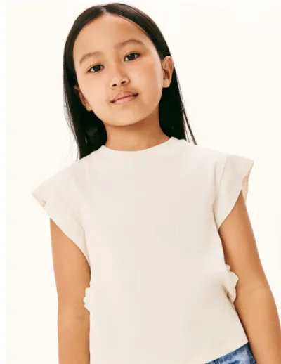 BLUSA FEMININO INFANTIL SEM MANGA R06