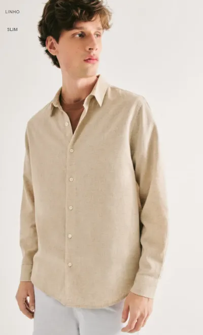 CAMISA MASCULINO MANGA LONGA