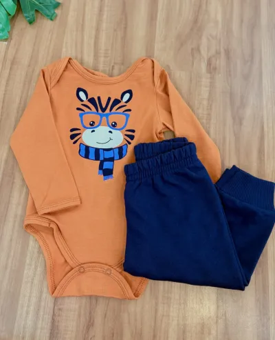 CONJUNTO MASCULINO INFANTIL MANGA LONGA R100