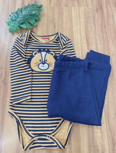 CONJUNTO MASCULINO INFANTIL MANGA LONGA+CALÇ R100