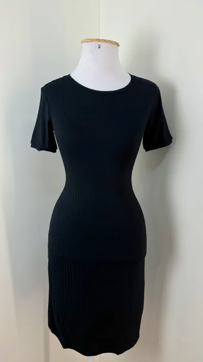 VESTIDO FEMININO SEM MANGA CURTO R53
