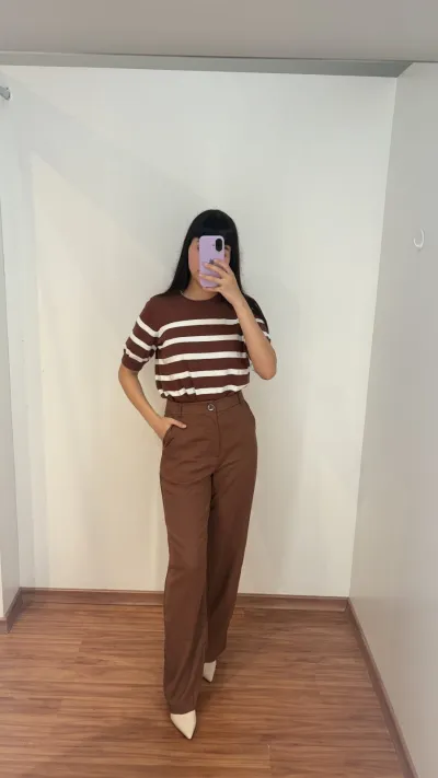 CALÇA FEMININO ADULTO PANTALONA LINHO