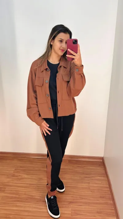 JAQUETA CROPPED FEM R09