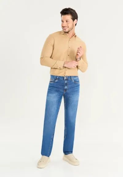 CALÇA MASCULINO ADULTO RETA