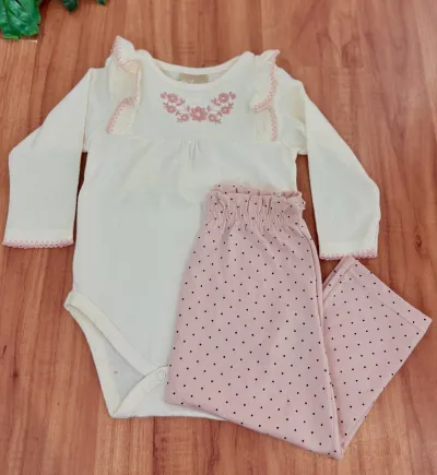 CONJUNTO FEMININO INFANTIL MANGA LONGA+CALÇ R109