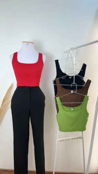 BLUSA FEM C/ALÇ CROPD