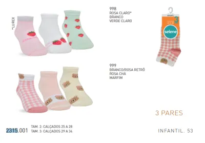 KIT MEIA FEMININO INFANTIL R132