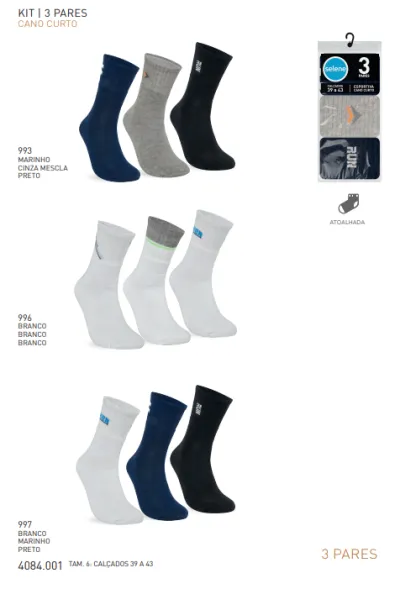 KIT MEIA MASC CC R132