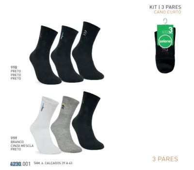 KIT3 MEIA MASC ADT CC