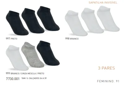 KIT3 MEIA FEM ADT SPT
