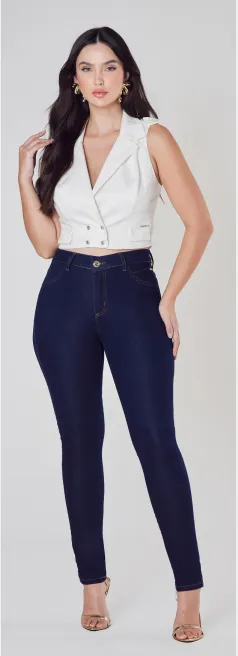CALÇA FEMININO SKINNY CÓS ALTA R35