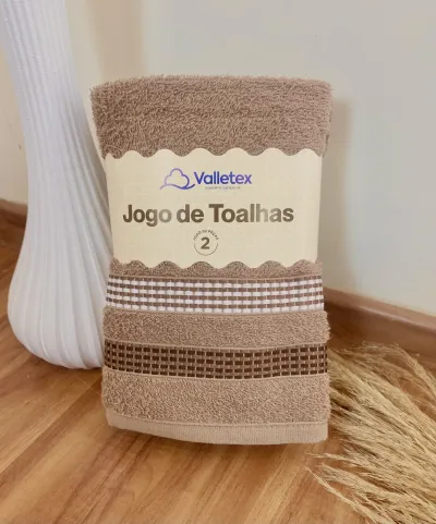 JOGO 2PEÇAS TOALHA BANHO+ROSTO