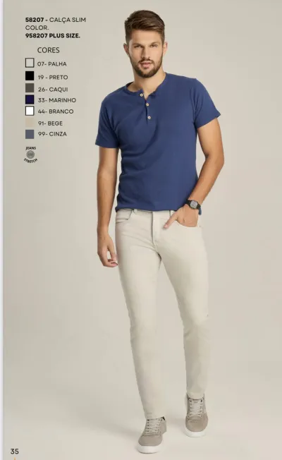 CALCA MASC SLIM R12