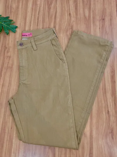 CALÇA FEMININO ADULTO RETA