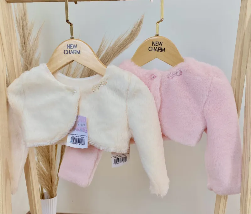 BOLERO FEMININO INFANTIL MANGA LONGA