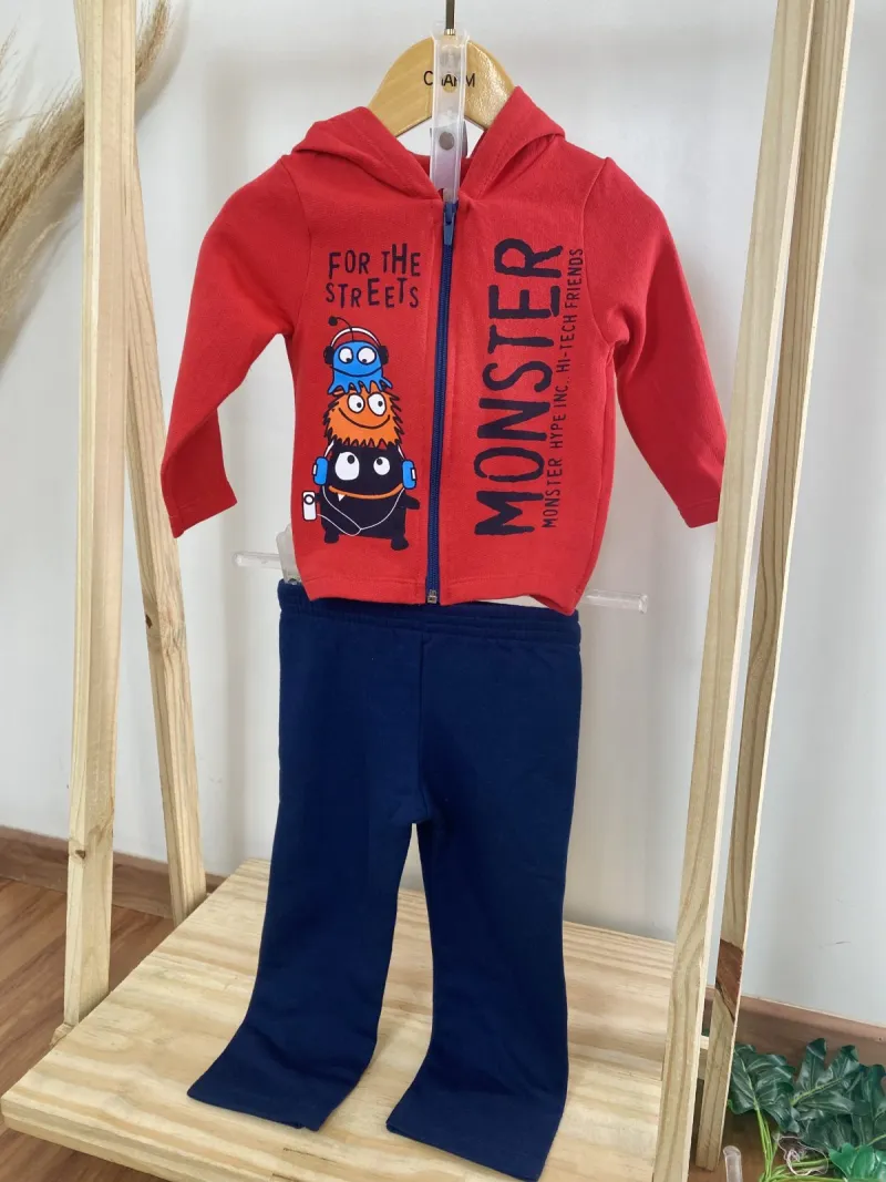 CONJUNTO MASCULINO MANGA LONGA INFANTIL MISTER KIDS