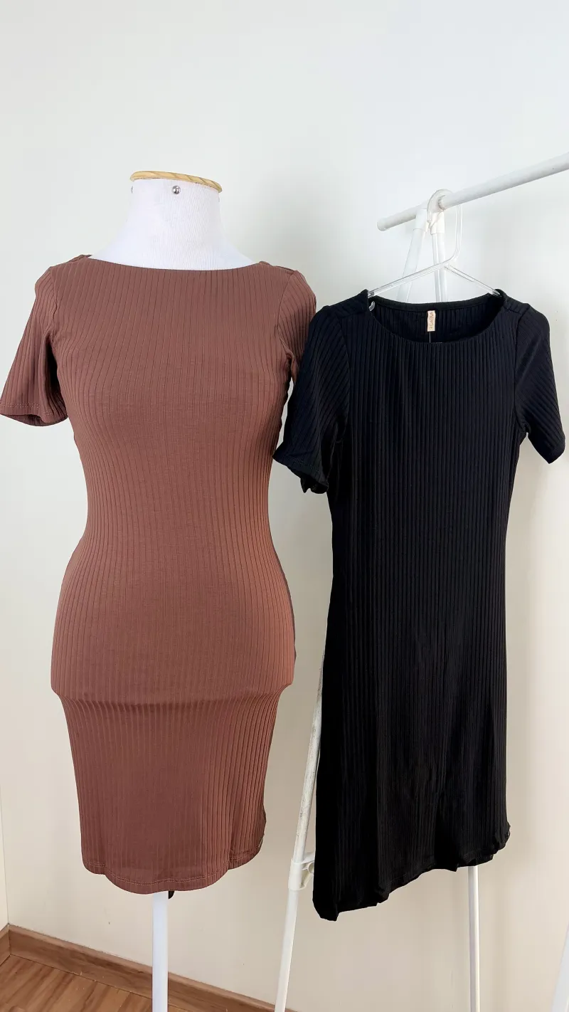 VESTIDO FEMININO SEM MANGA CURTO CNLD
