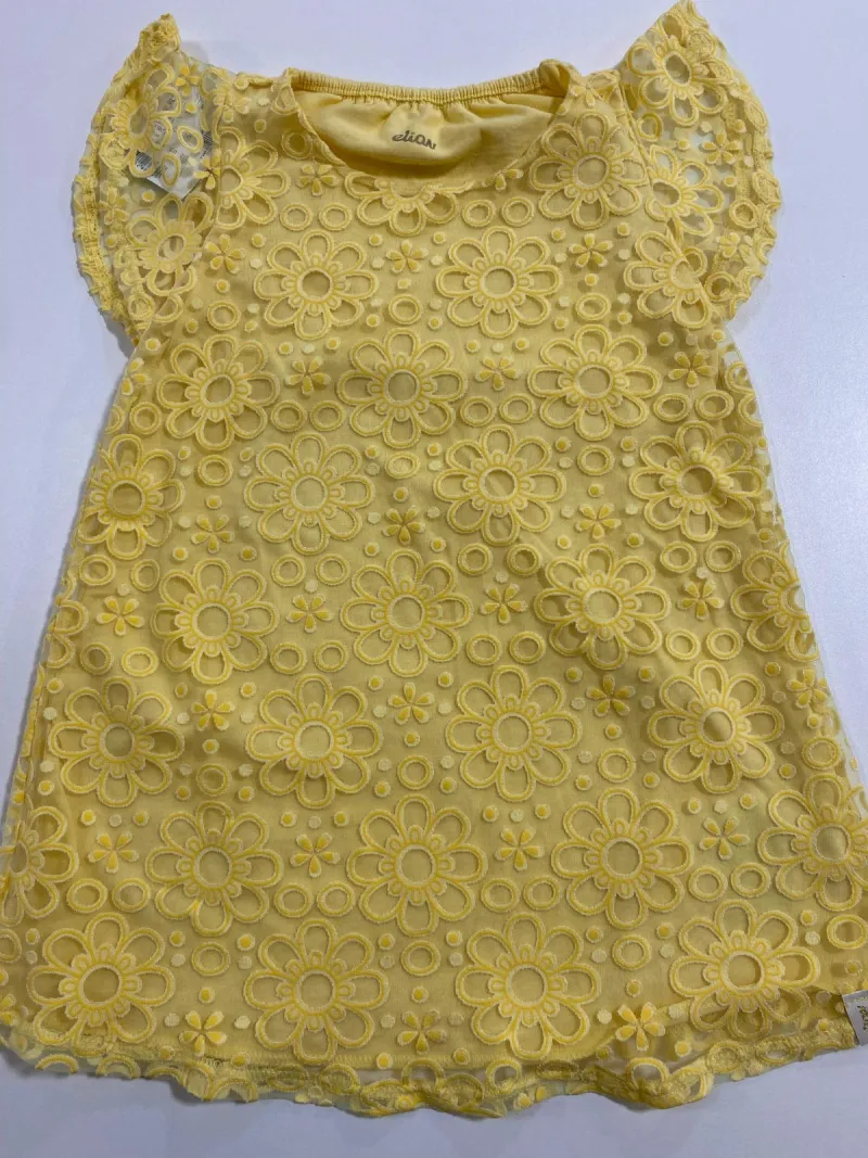 VESTIDO FEMININO INFANTIL SEM MANGA R120