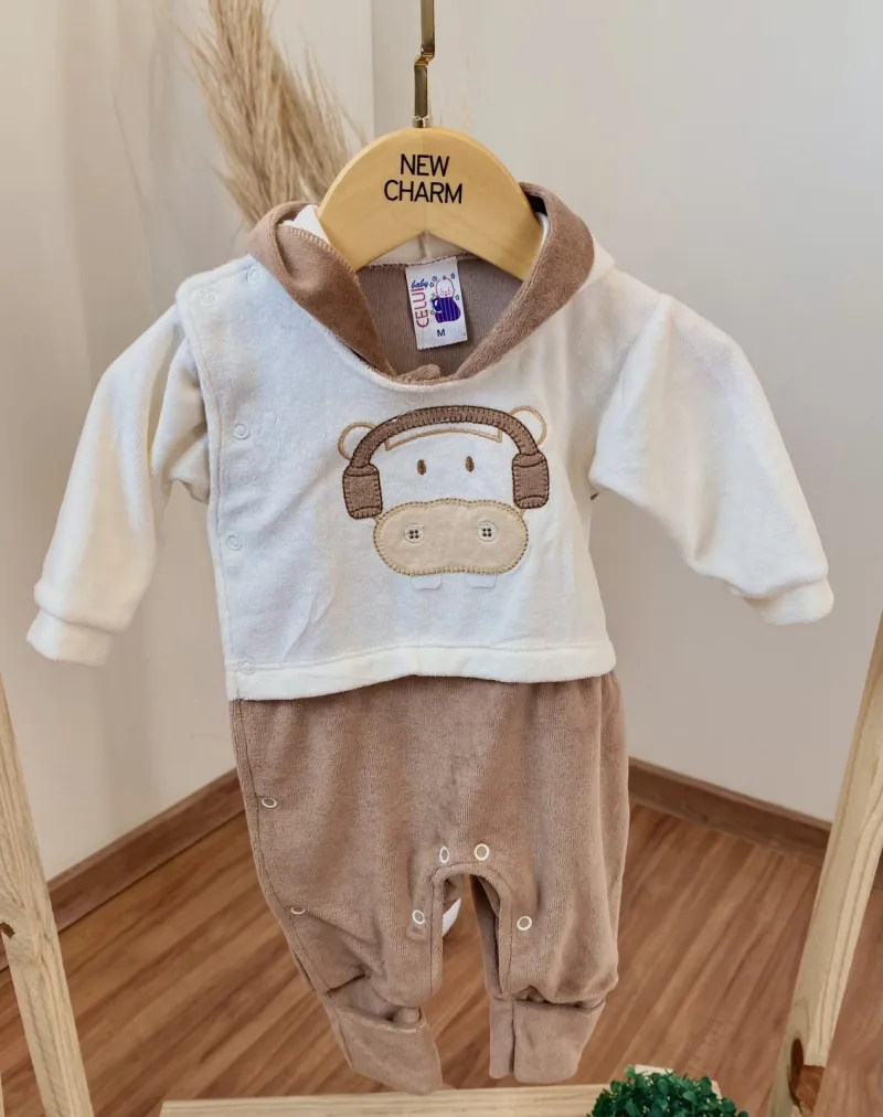 MACACÃO MASCULINO INFANTIL MANGA LONGA PLUSH