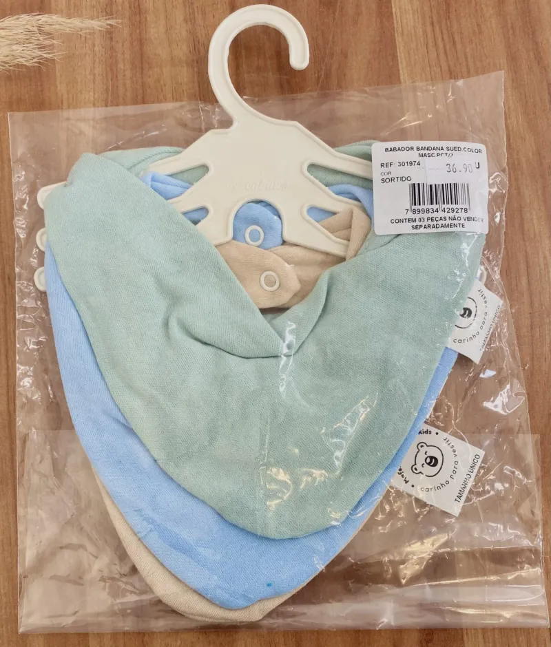 KIT3 BABADOR BANDANA MASCULINO