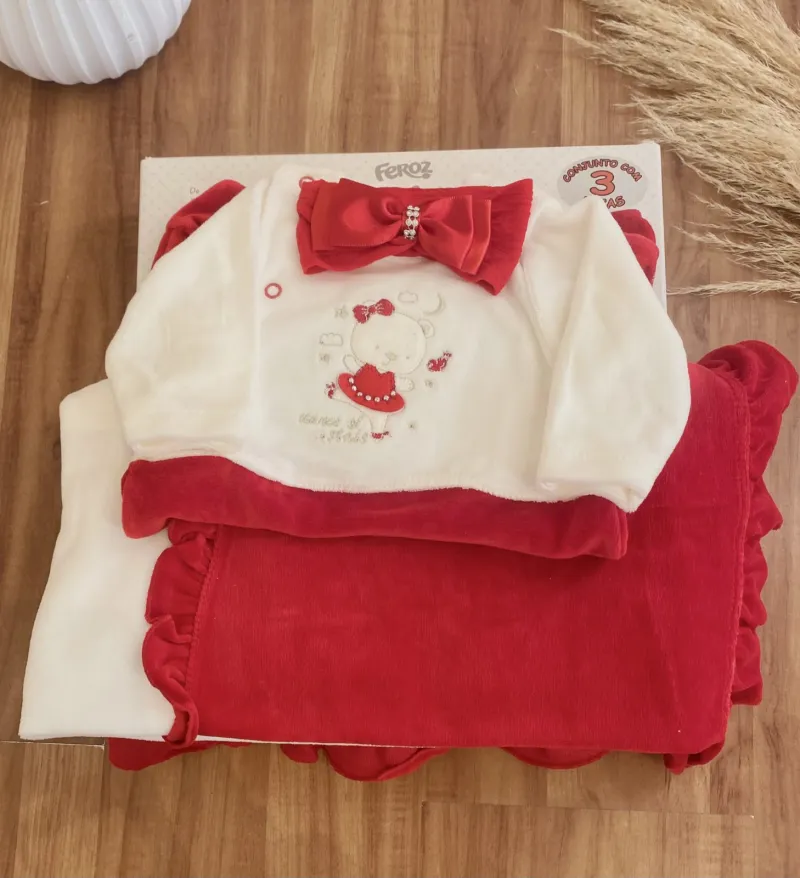 SAIDA MATERNIDADE FEMININO 3PEÇAS