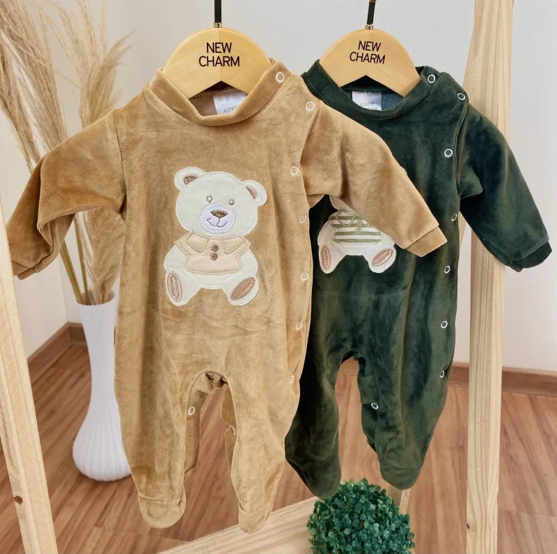 MACACÃO MASCULINO INFANTIL MANGA LONGA PLUSH