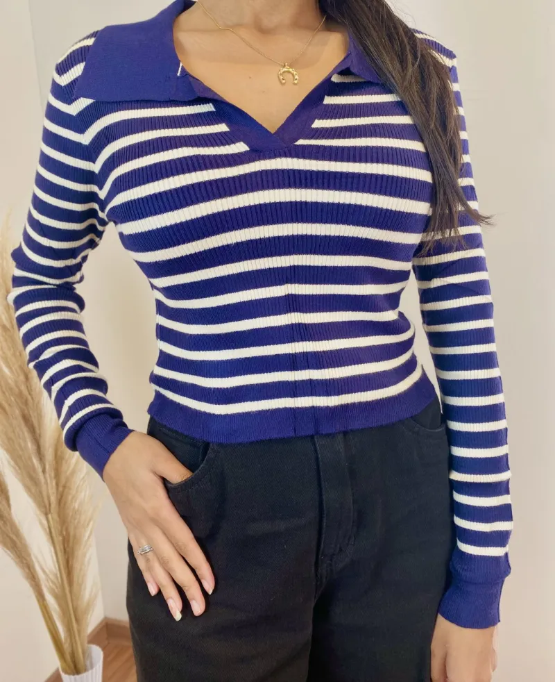 CROPPED FEMININO ADULTO MANGA LONGA TRICO