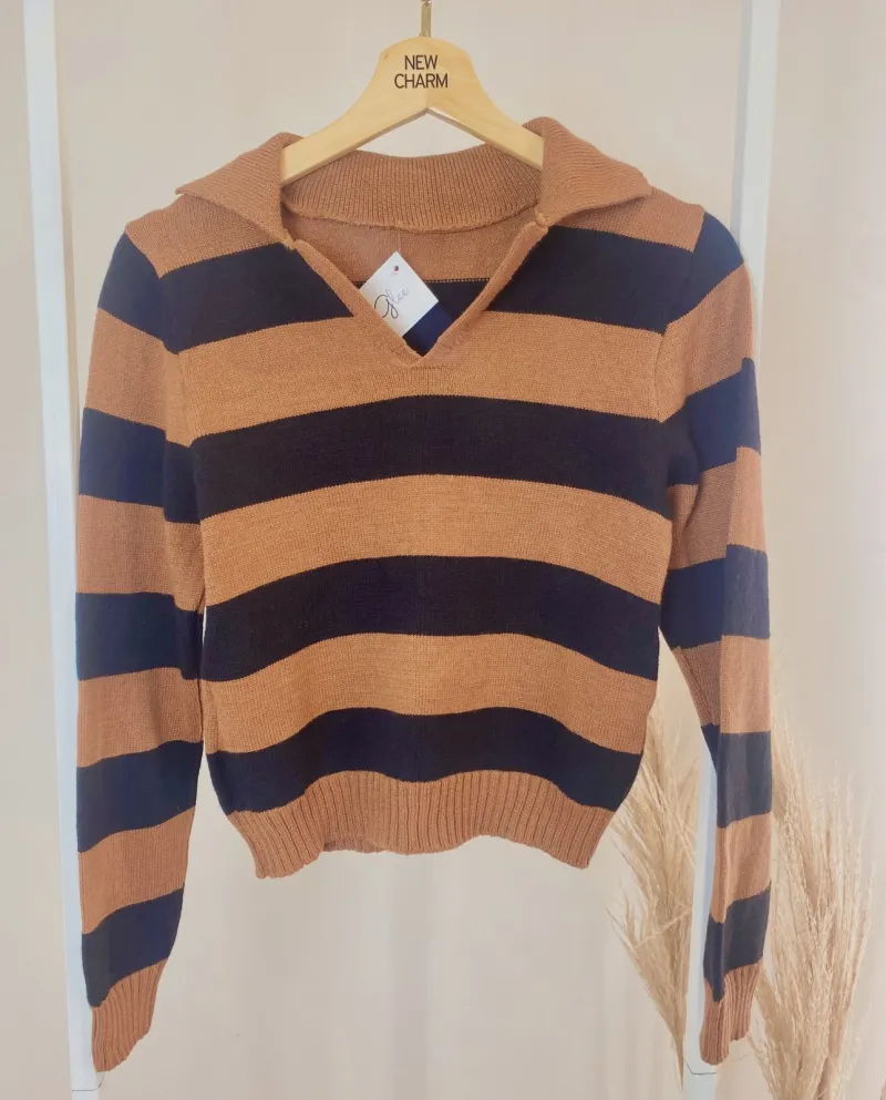 POLO FEMININO ADULTO MANGA LONGA TRICO
