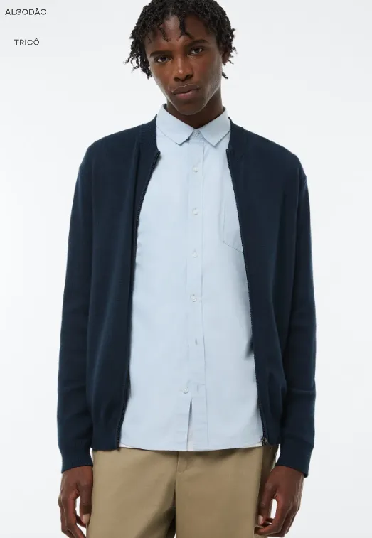 JAQUETA MASCULINO ADULTO TRICOT
