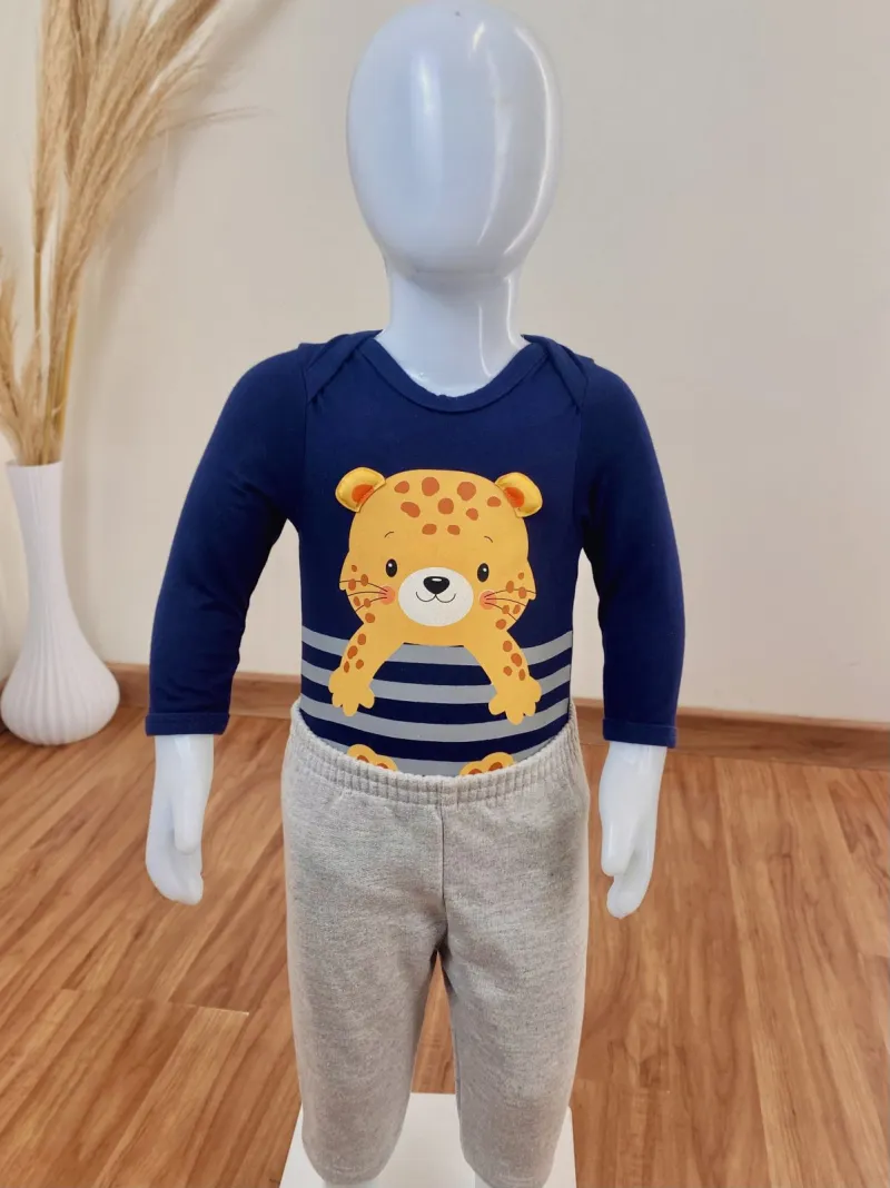 CONJUNTO MASCULINO INFANTIL MANGA LONGA R100