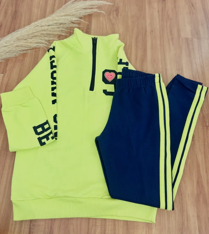 CONJUNTO FEMININO INFANTIL MOLETOM R100