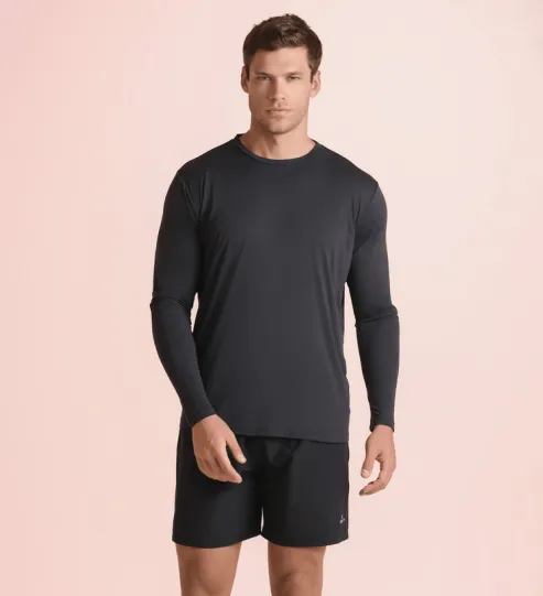 CAMISETA MASCULINO ADULTO MANGA LONGA PROTEÇÃO UV