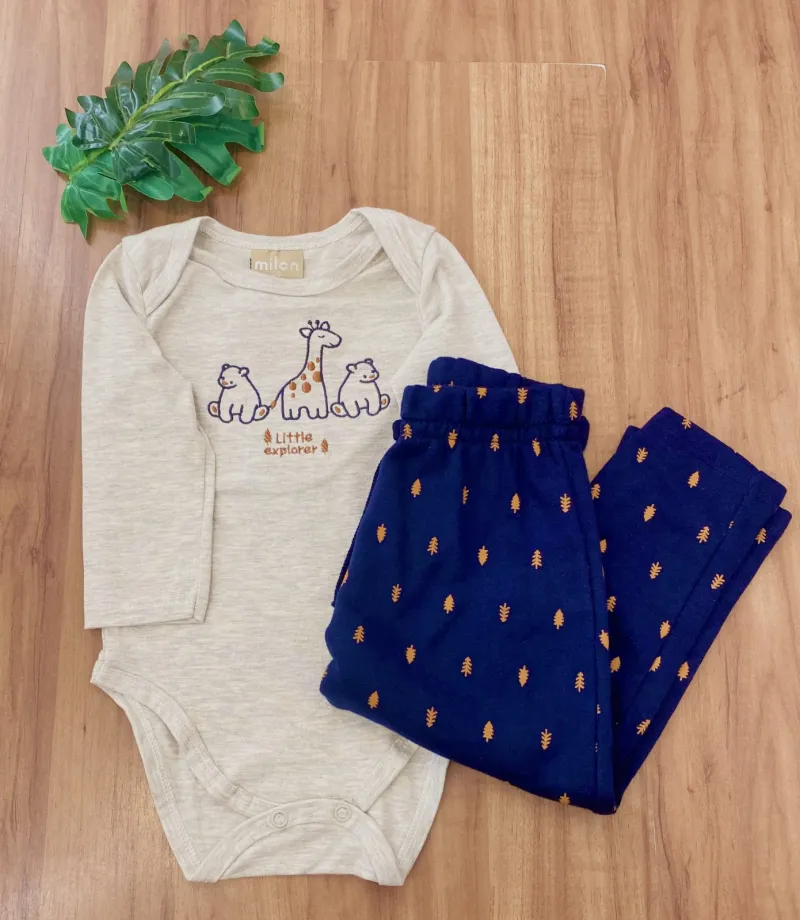 CONJUNTO MASCULINO INFANTIL BODY+CALÇ R109