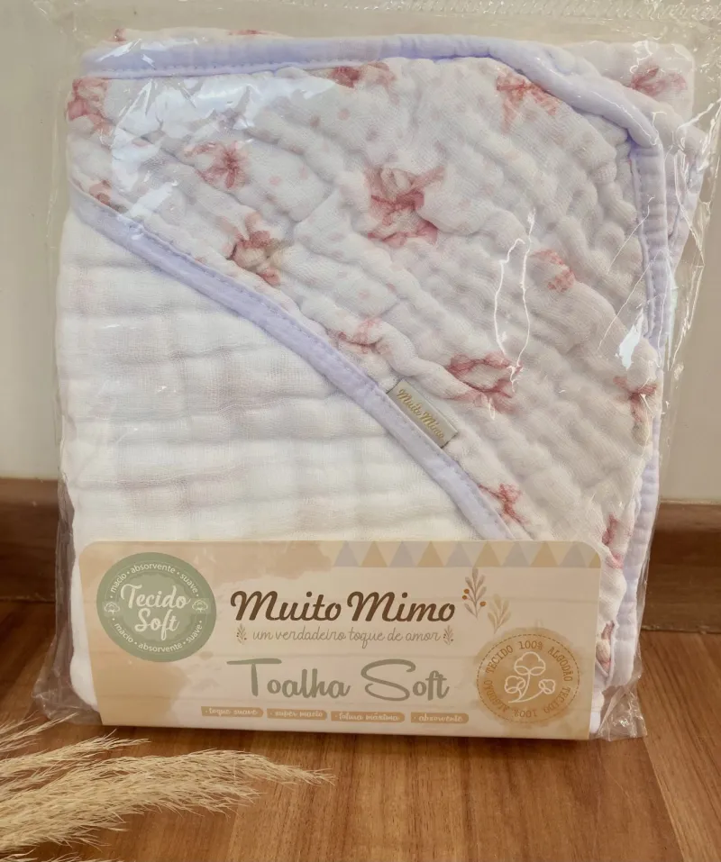 TOALHA BANHO INFANTIL SOFT
