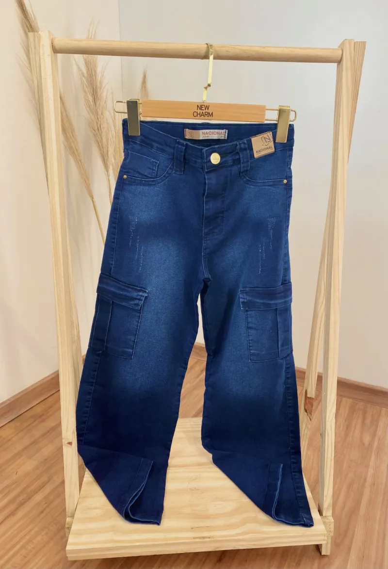 CALÇA FEMININO ADULTO WIDE LEG CARGO