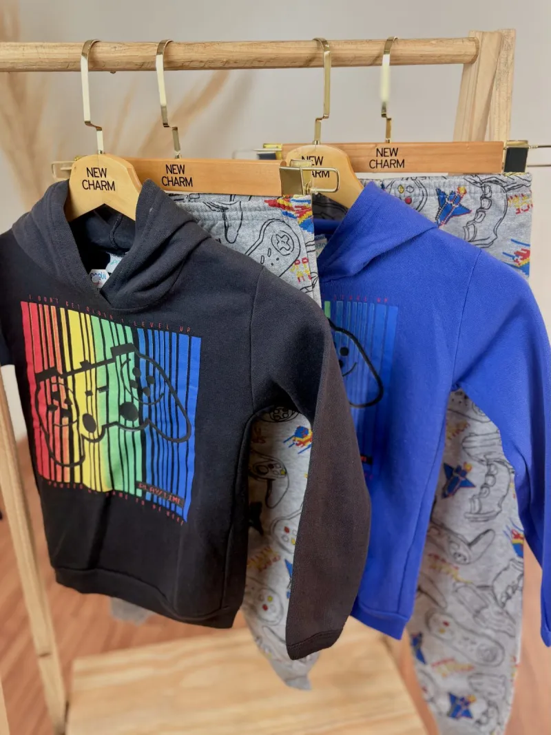 CONJUNTO MASCULINO INFANTIL MANGA LONGA R130