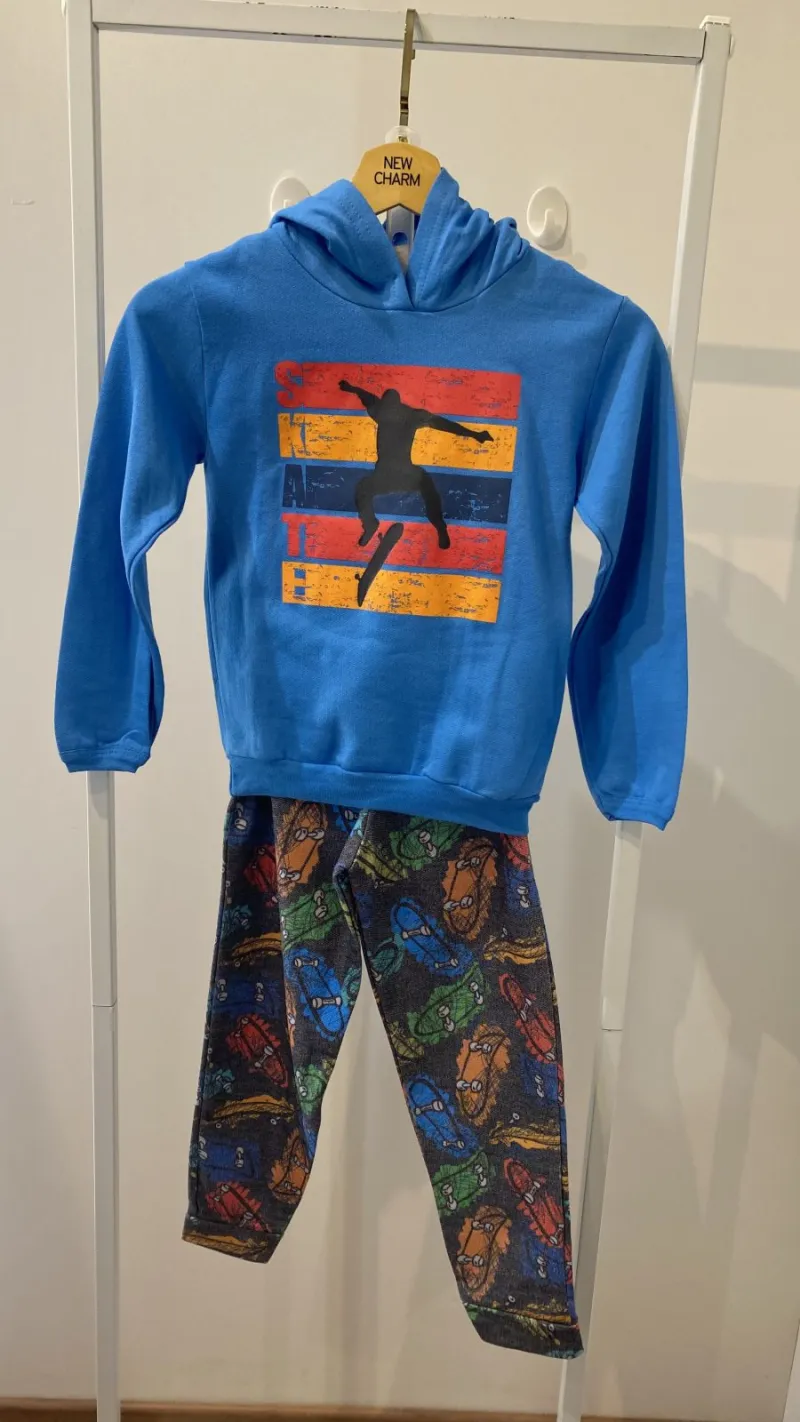 CONJUNTO MASCULINO INFANTIL MANGA LONGA MLTON R130