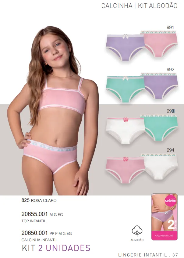 KIT CALCINHA INFANTIL R132