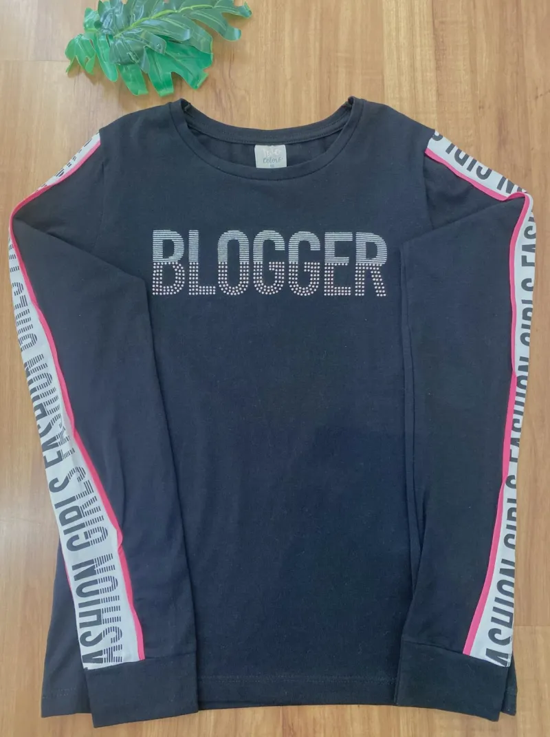 BLUSA FEMININO JUVENIL MANGA LONGA R02