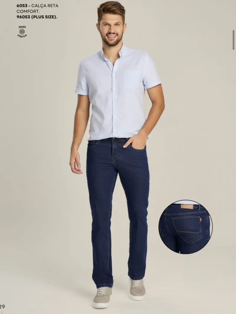 CALÇA MASCULINO ADULTO RETA