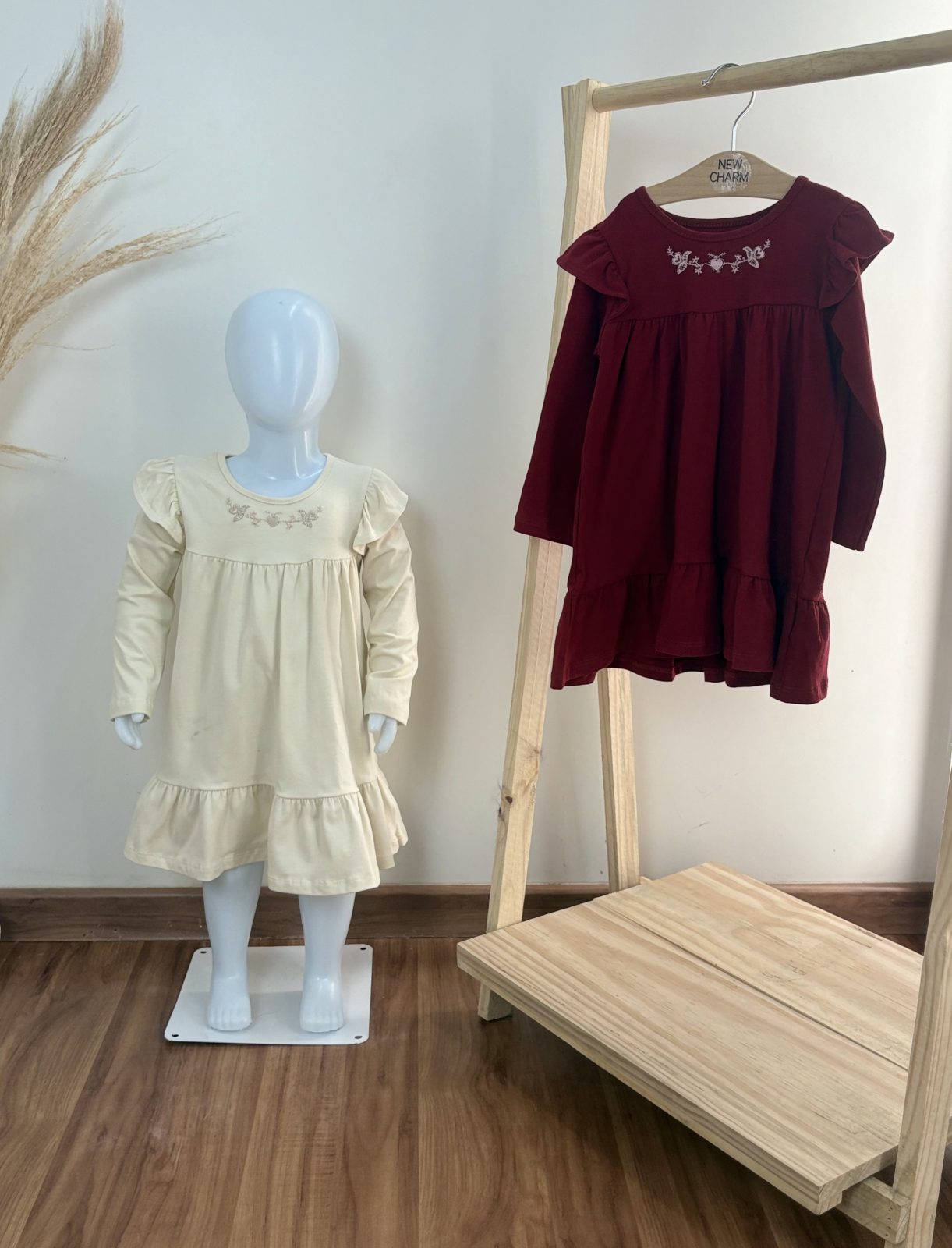 VESTIDO FEM INF ML CRT
